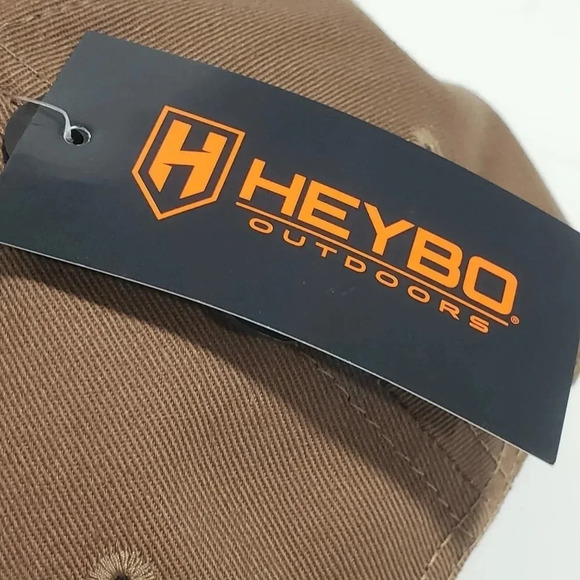 Heybo Brown/Olive Green Mens Snapback Hat With Felt Deer Patch,NWT. - Picture 5 of 7